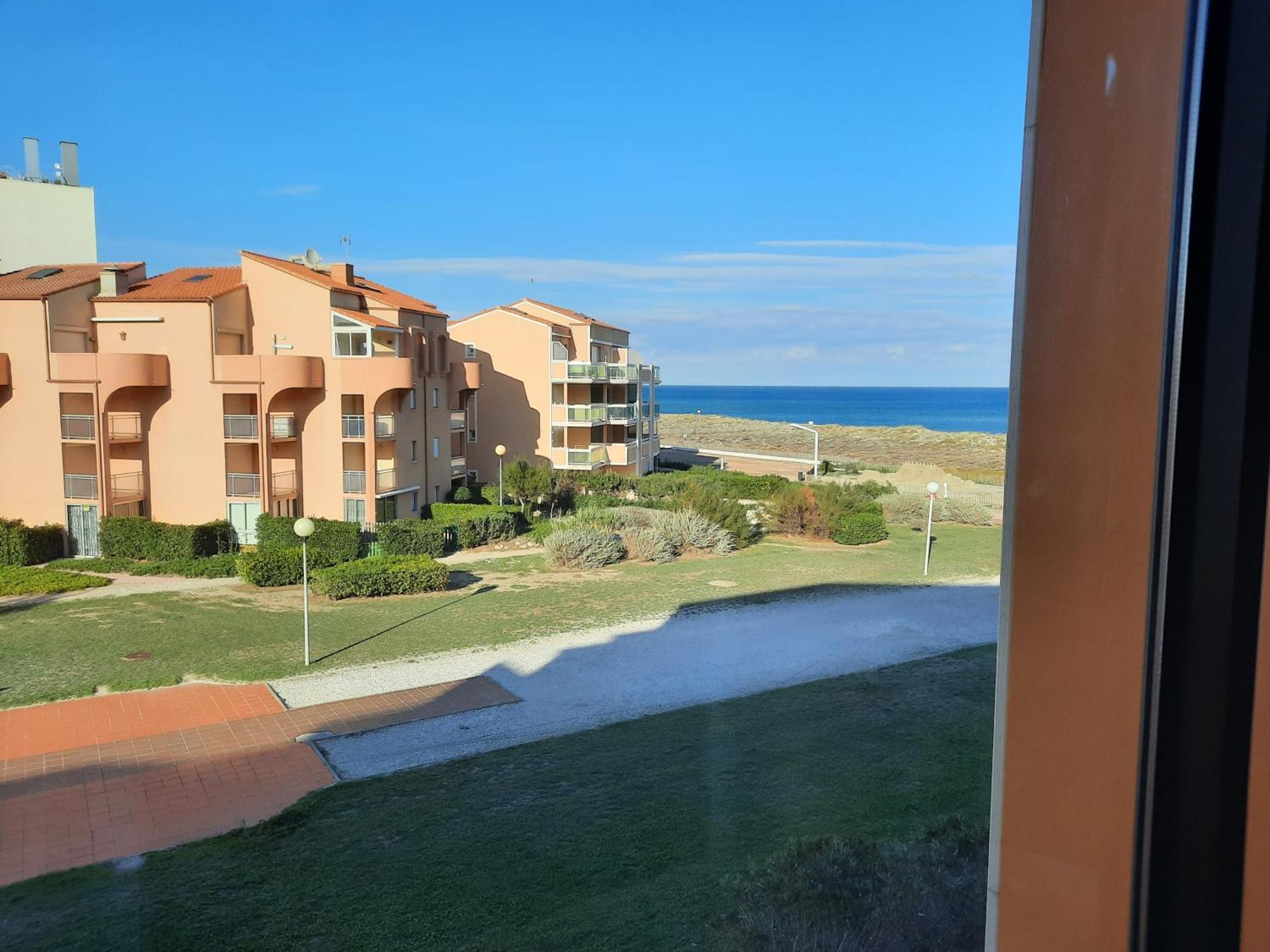 Appartement Vue Mer, Acces Direct Plage, Parking Privatif Le Barcarès Екстериор снимка